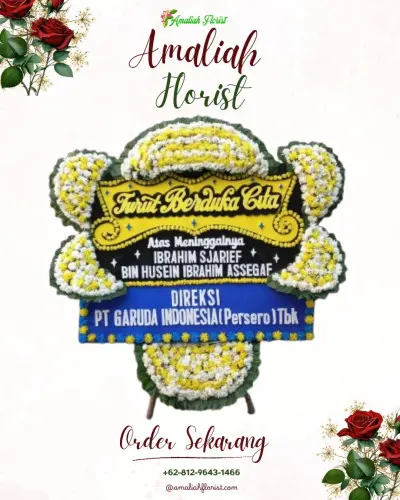 Papan Bunga Duka di Karang Anyar